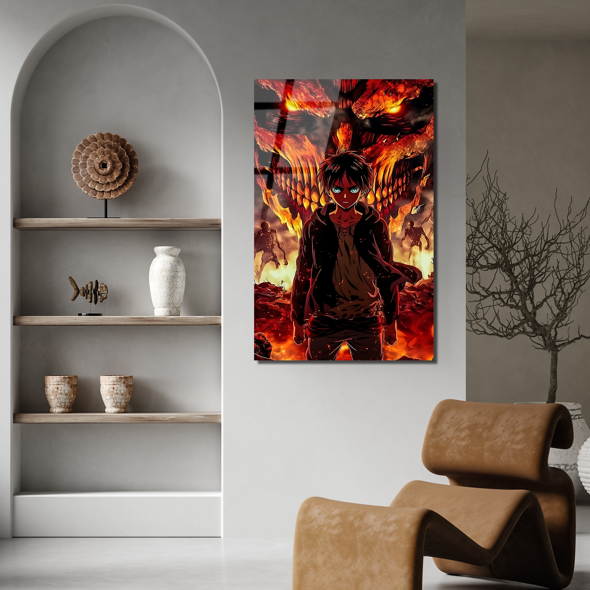 Eren Yeager: Wrath of the Founding Titan | Premium HD Metal Wall Art