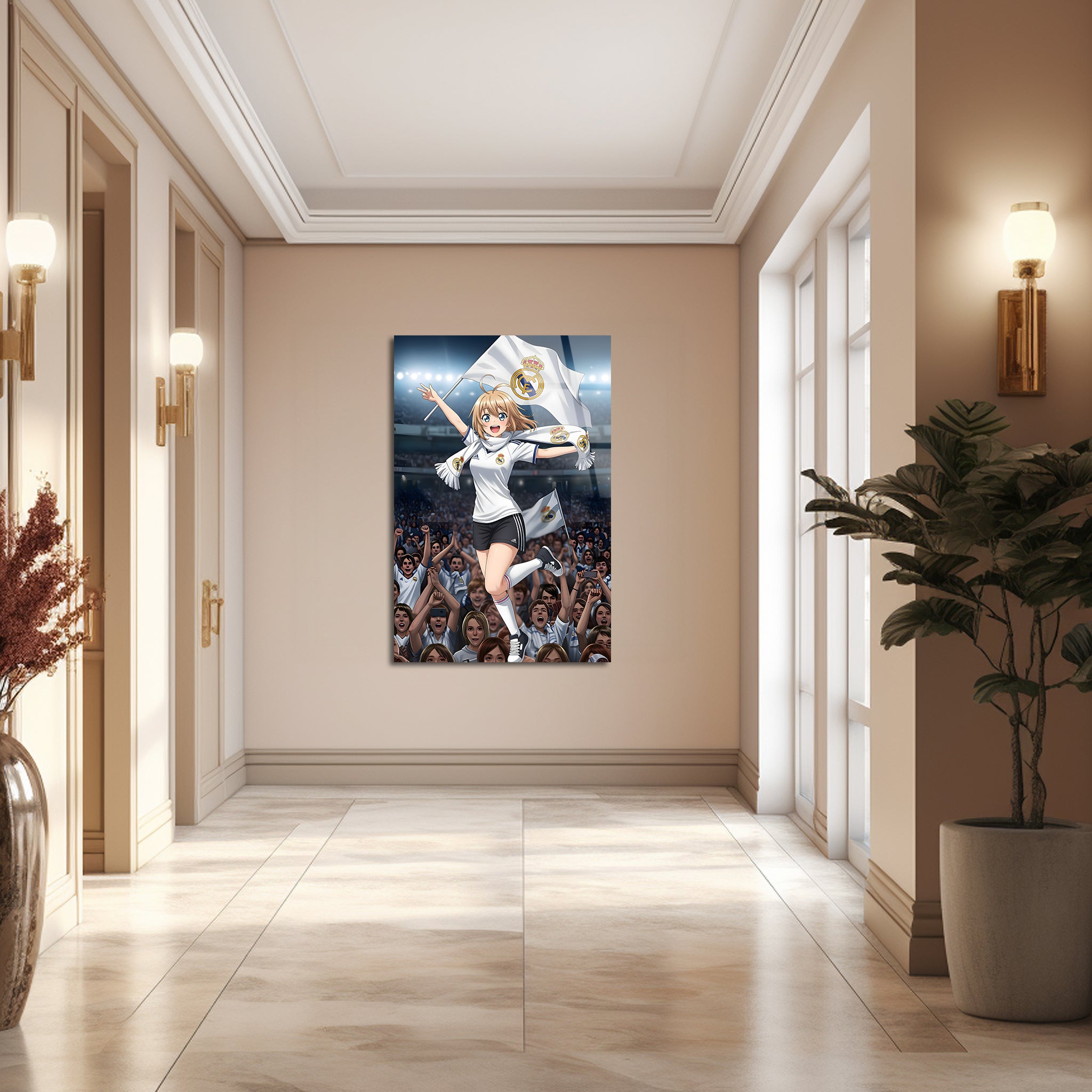 Queen of Madrid : Heart of the Bernabéu | Premium HD Metal Wall Art