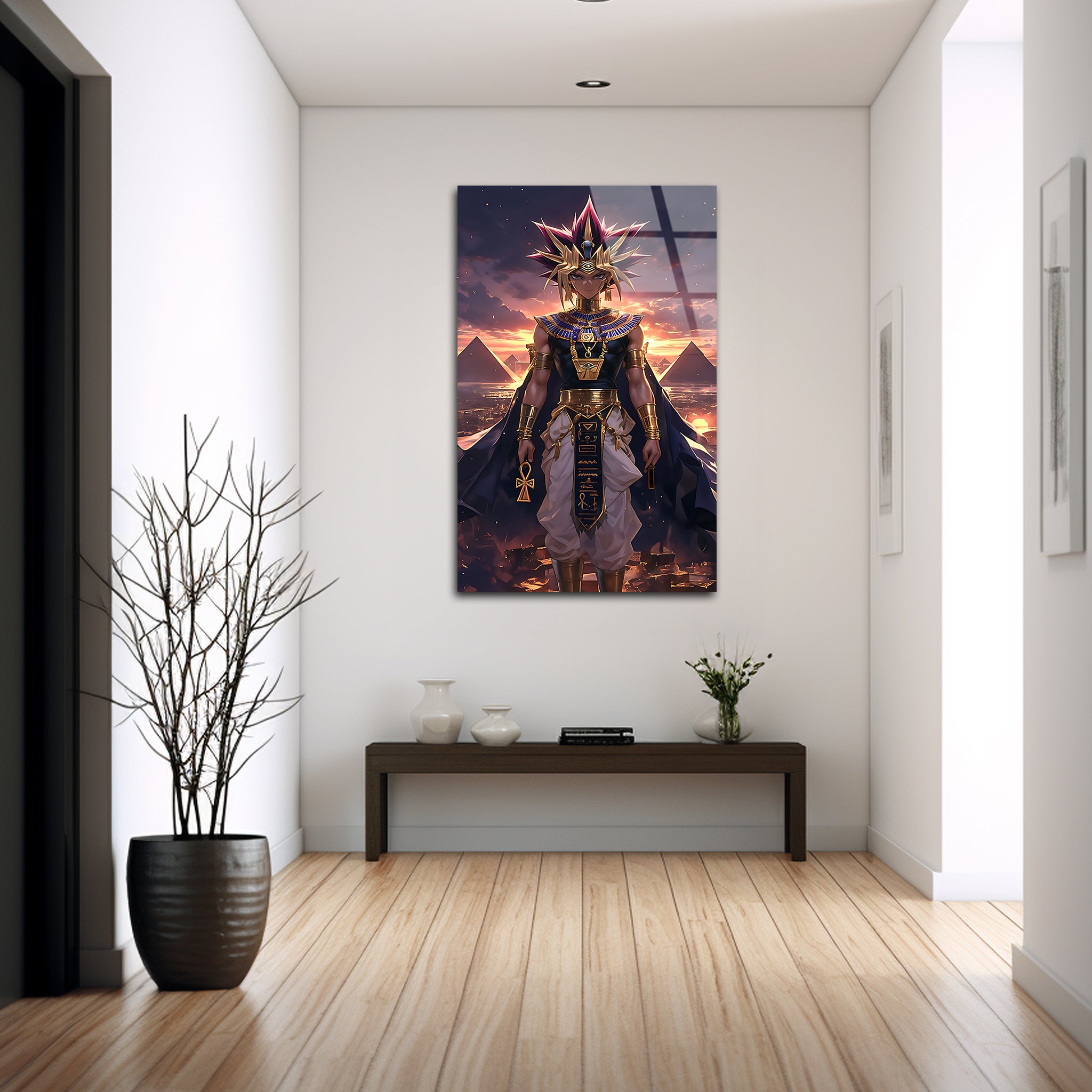 Yugi Muto: The Eternal King of Games | Premium HD Metal Wall Art
