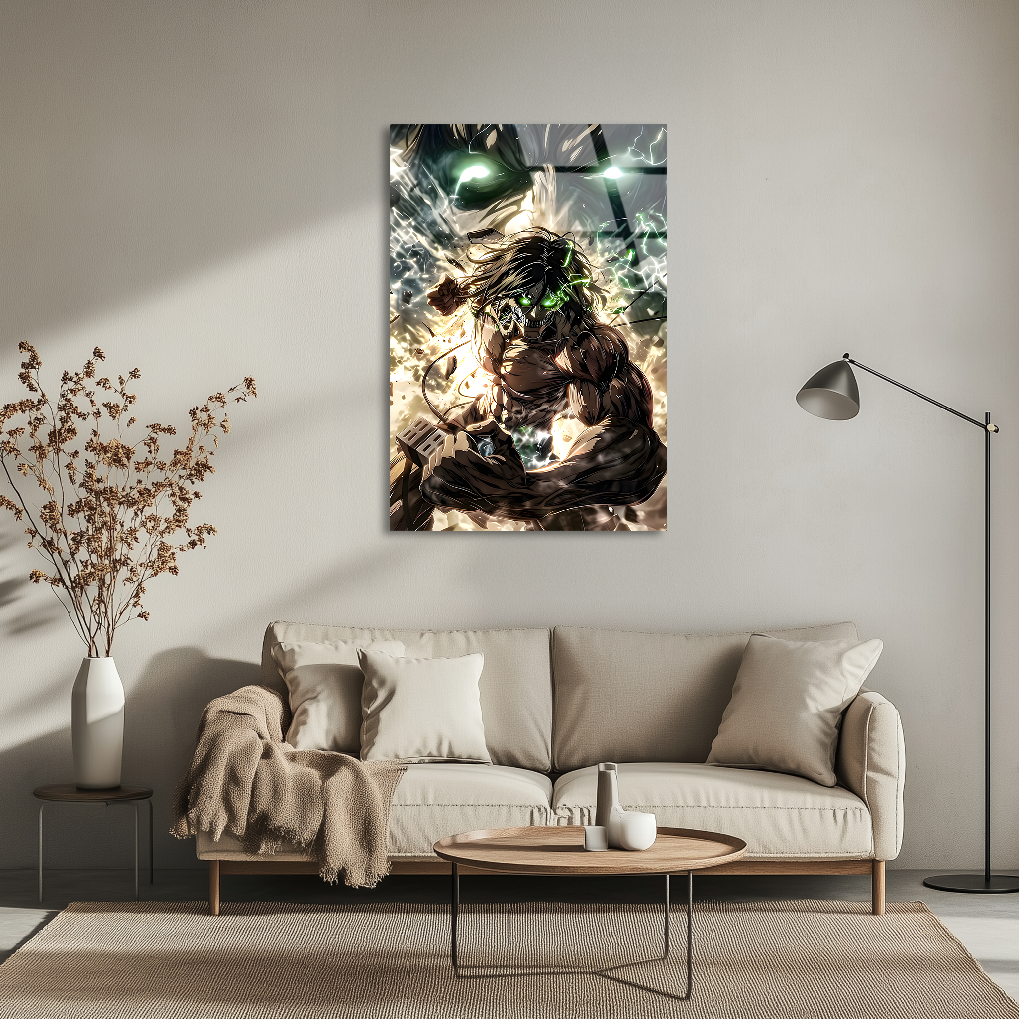 Eren Yeager : The Rage of the Titan | Premium HD Metal Wall Art