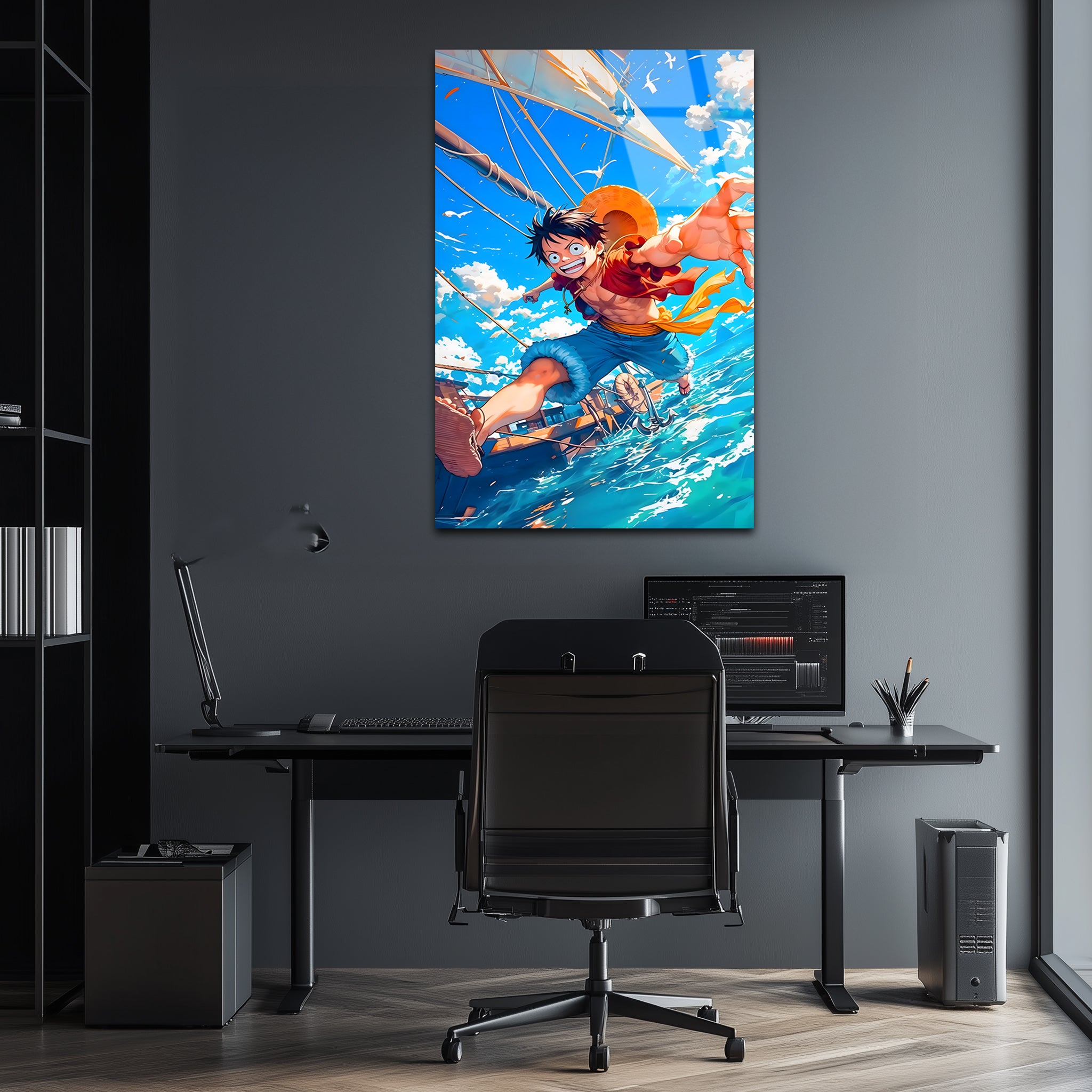Luffy: The Boundless Dreamer| Premium HD Metal Wall Art