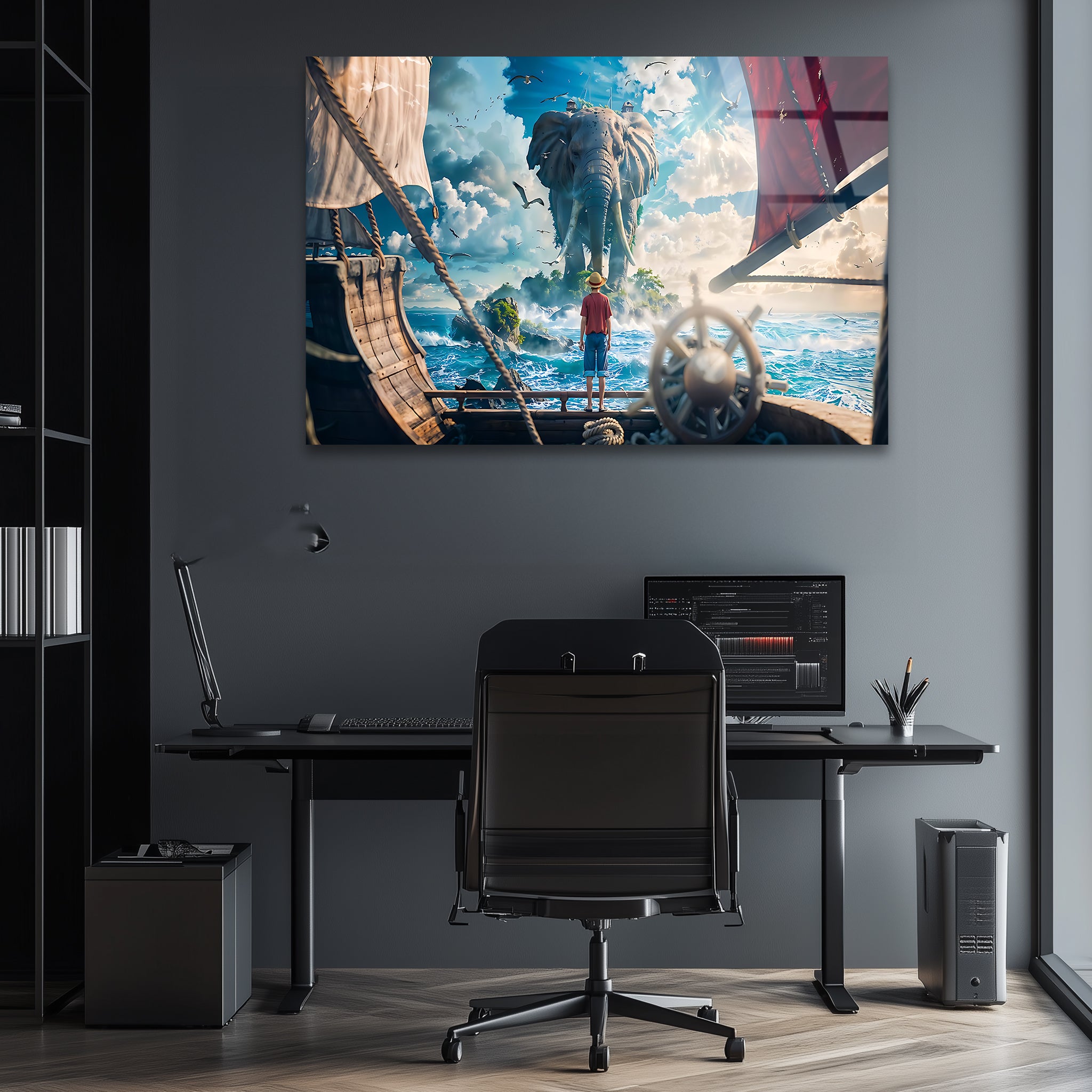 Luffy: Voyage Beyond the Horizon | Premium HD Metal Wall Art