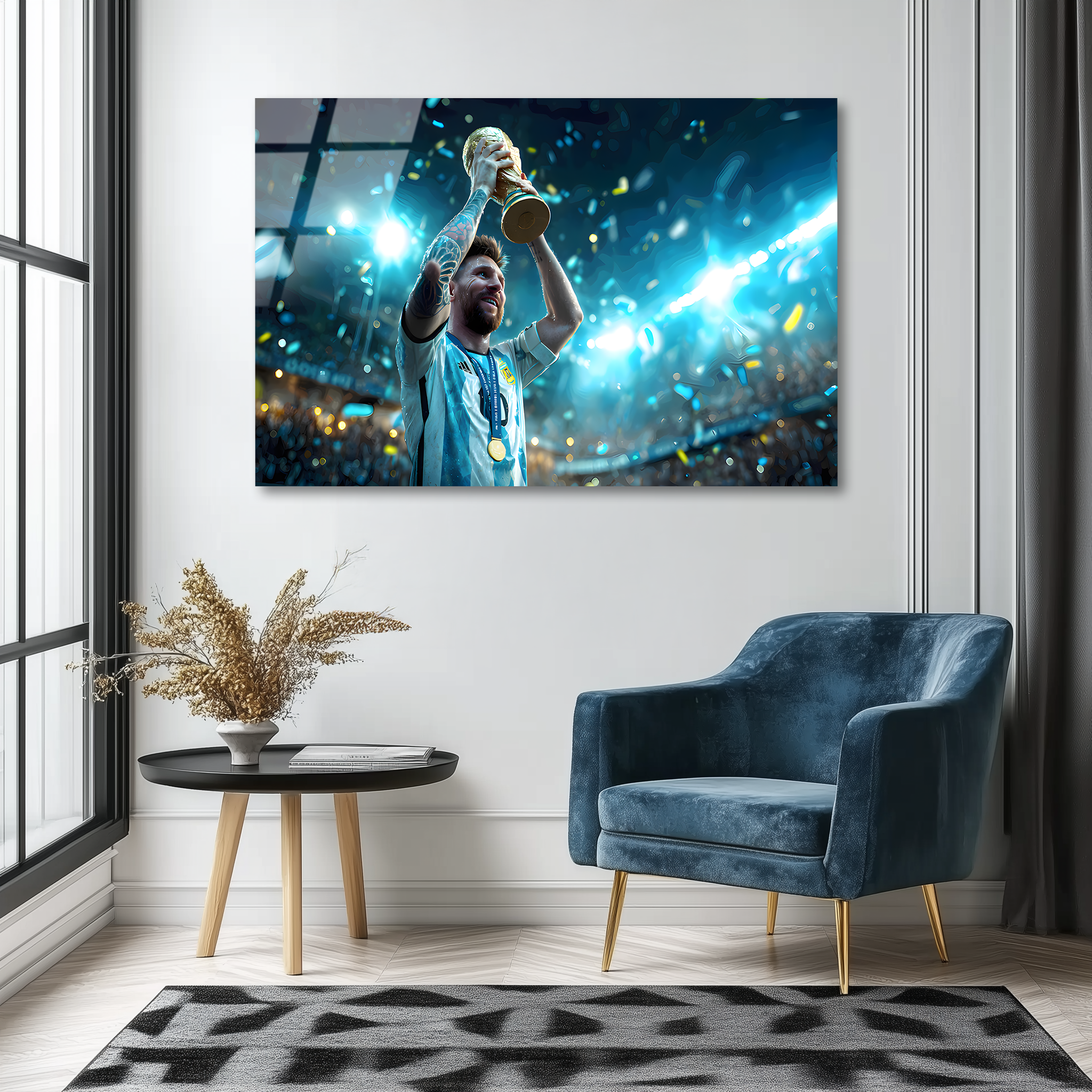 The Moment of Immortality – World Champion | Premium HD Metal Wall Art