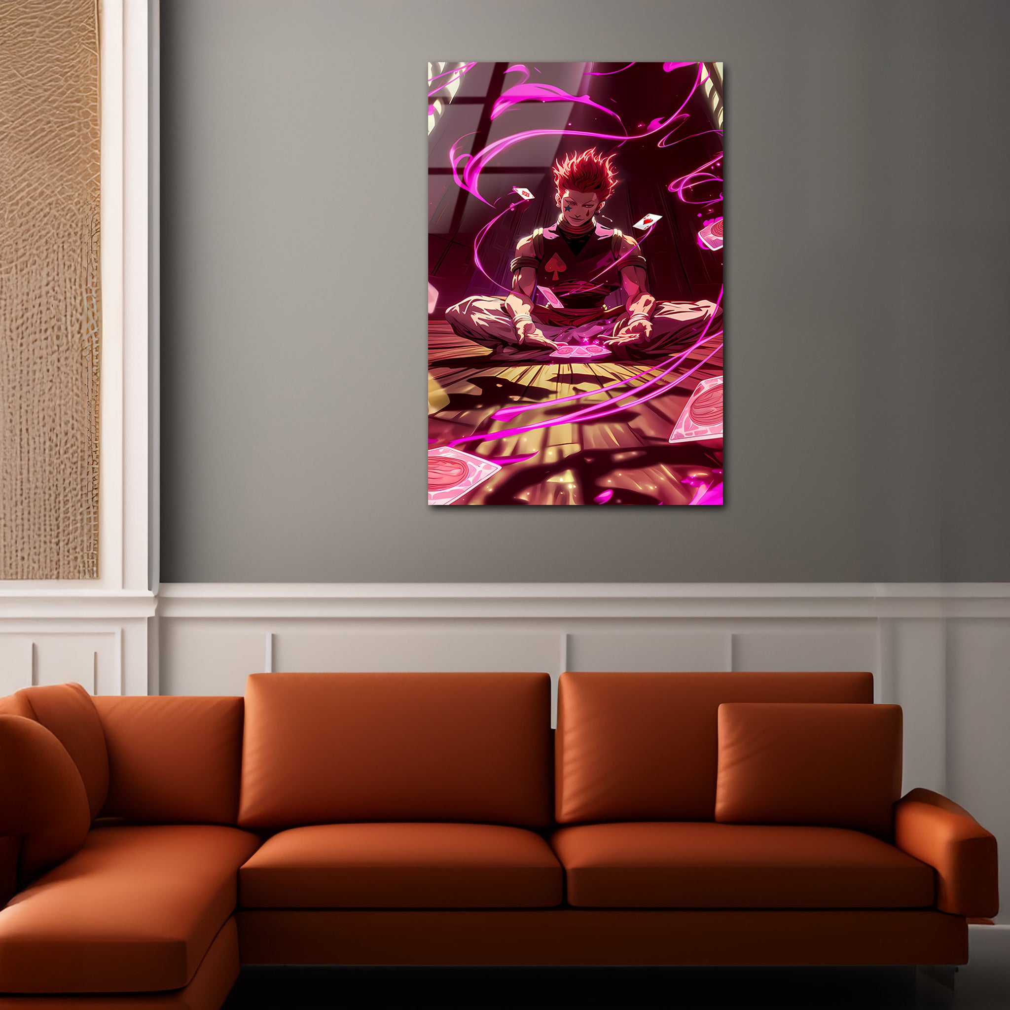 Hisoka: The Deadly Jester of Deception | Premium HD Metal Wall Art