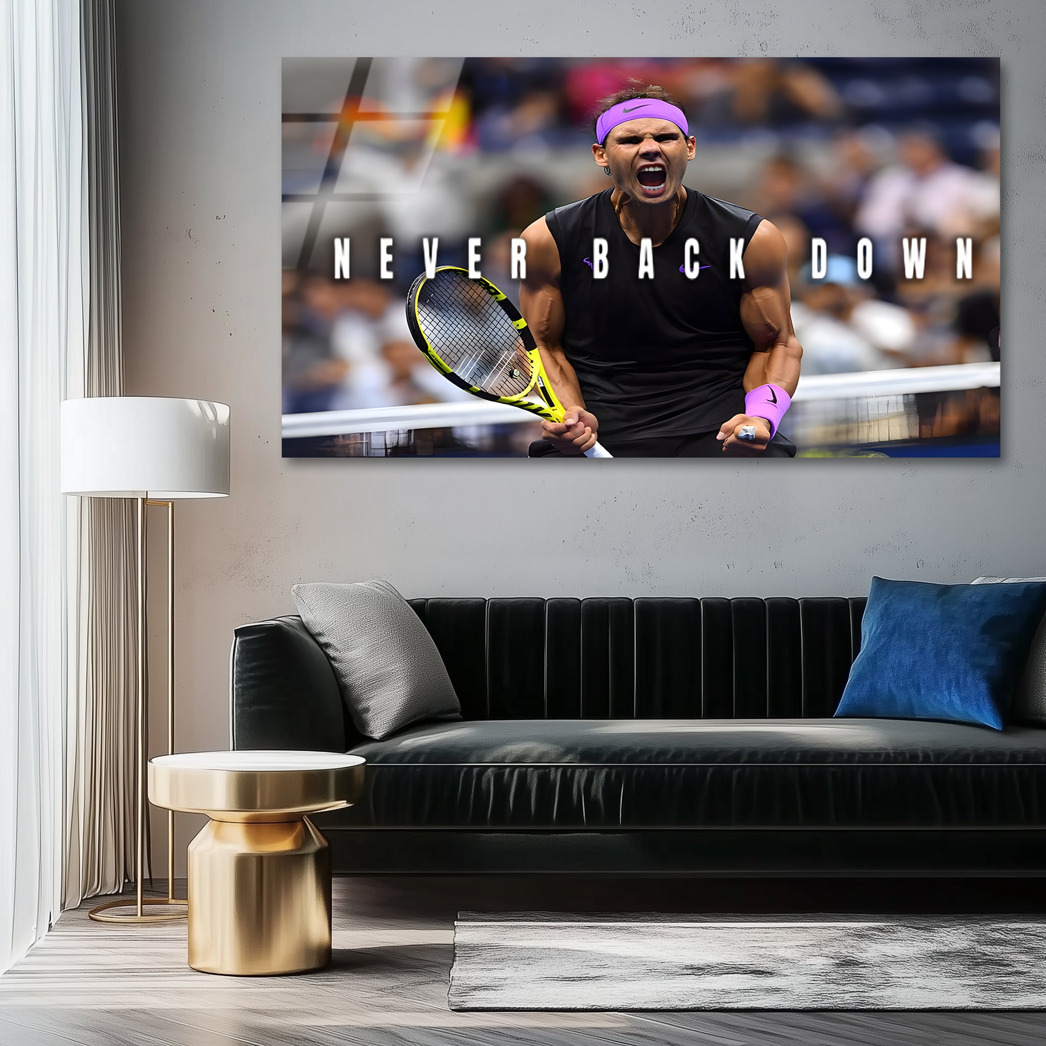 Rafael Nadal: The Spirit of Relentless Grit | Premium HD Metal Wall Art
