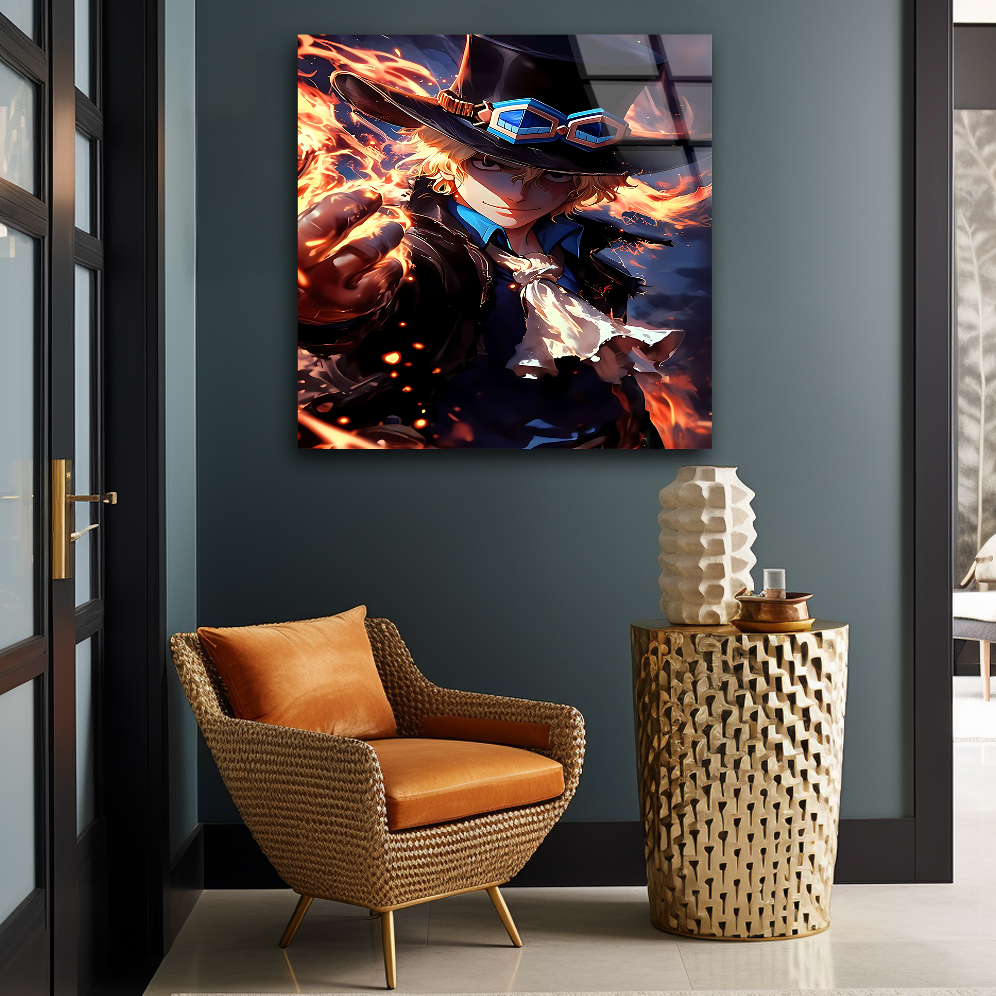 Sabo: Flames of the Revolutionary Army | Premium HD Metal Wall Art