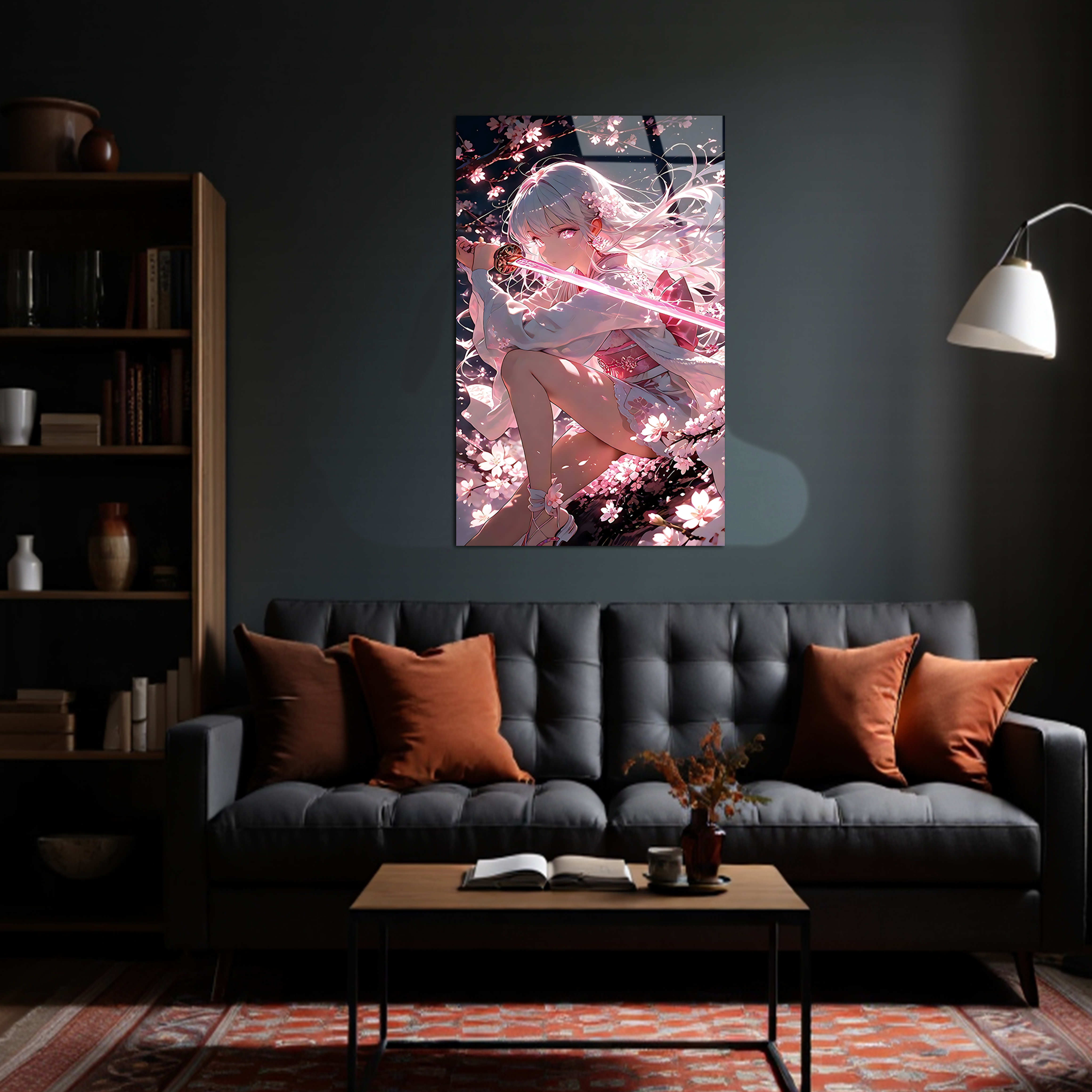 Yae Miko: Sakura Fox of the Sacred Blade | Premium HD Metal Wall Art