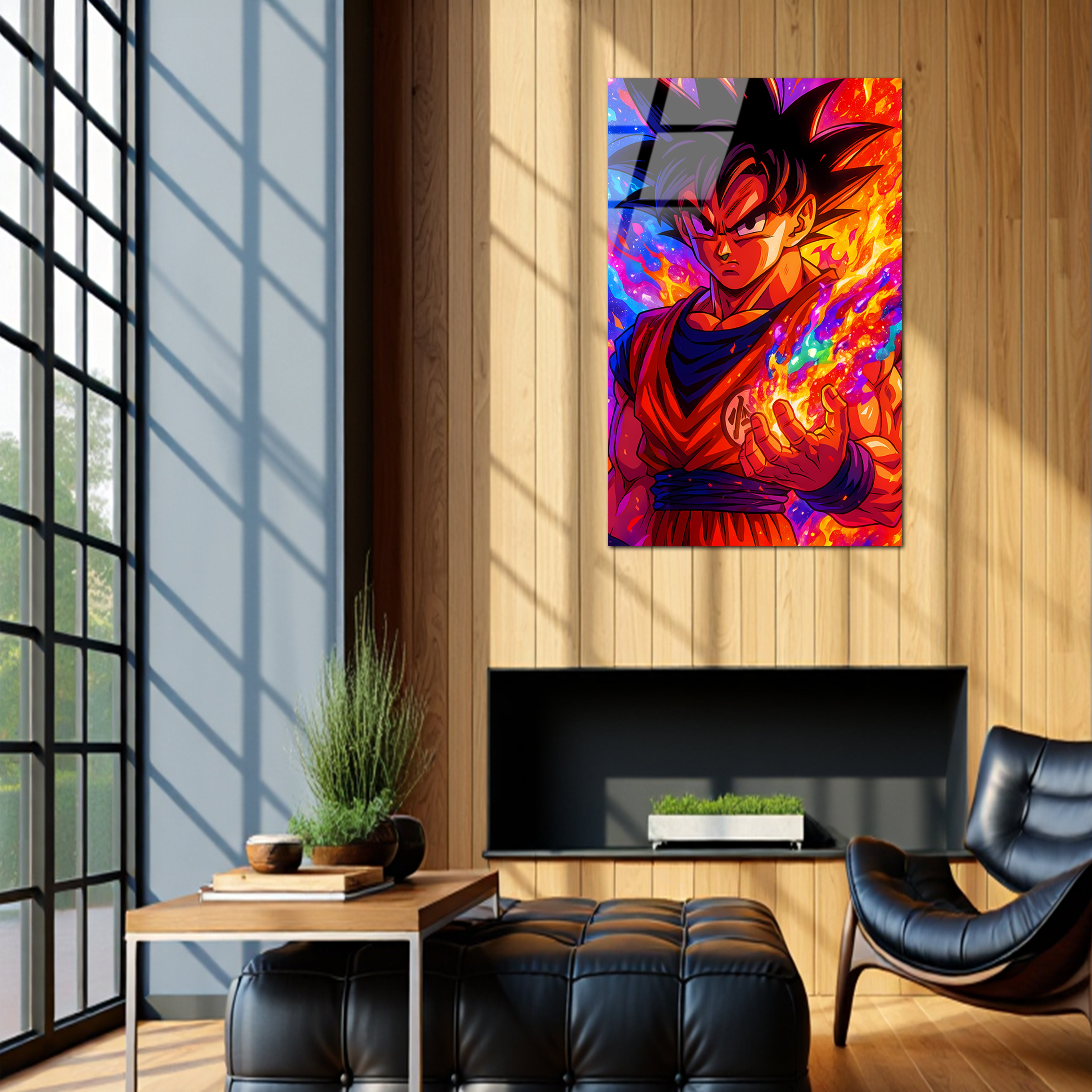 Goku: Cosmic Saiyan Ascendance | Premium HD Metal Wall Art