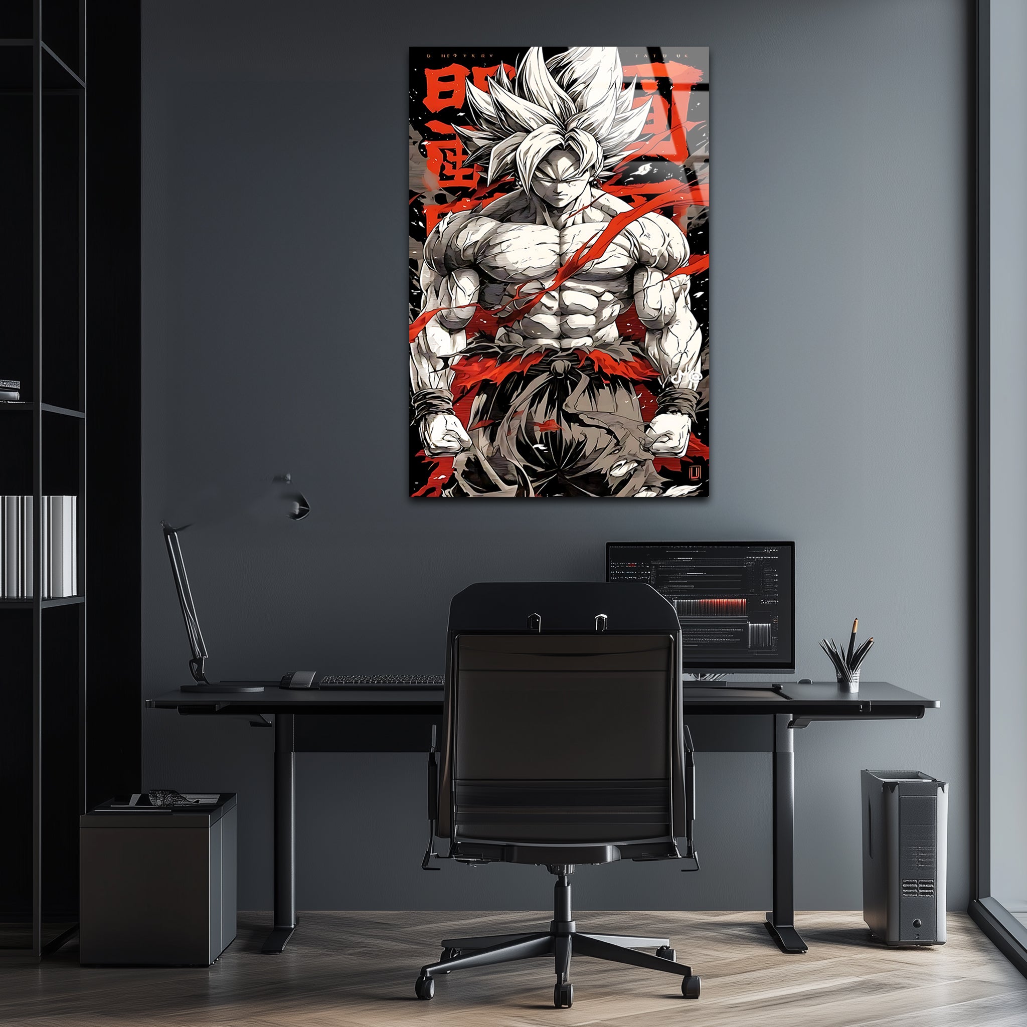 Goku: Saiyan God of Wrath | Premium HD Metal Wall Art