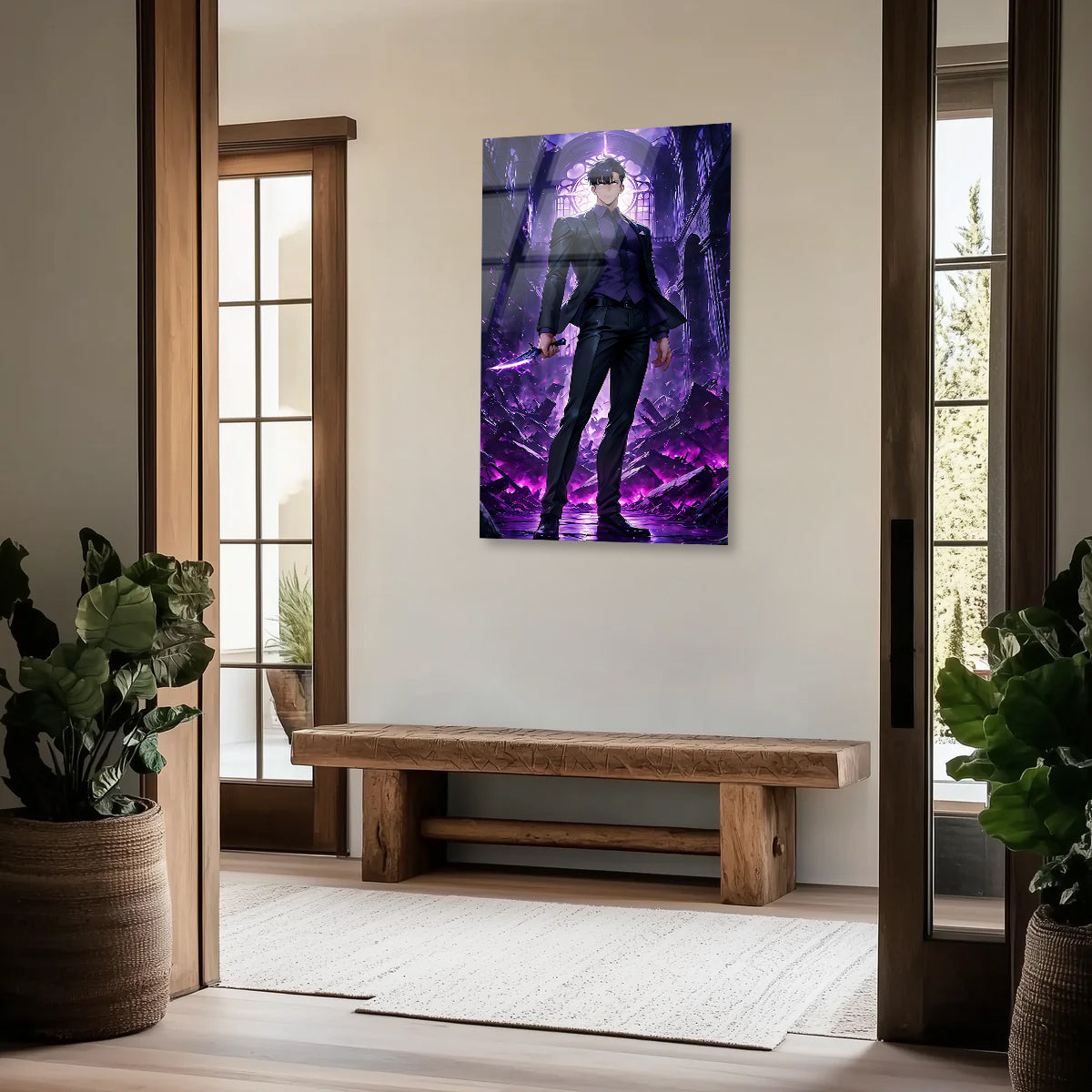 Sung Jinwoo: Monarch of Shadows | Premium HD Metal Wall Art