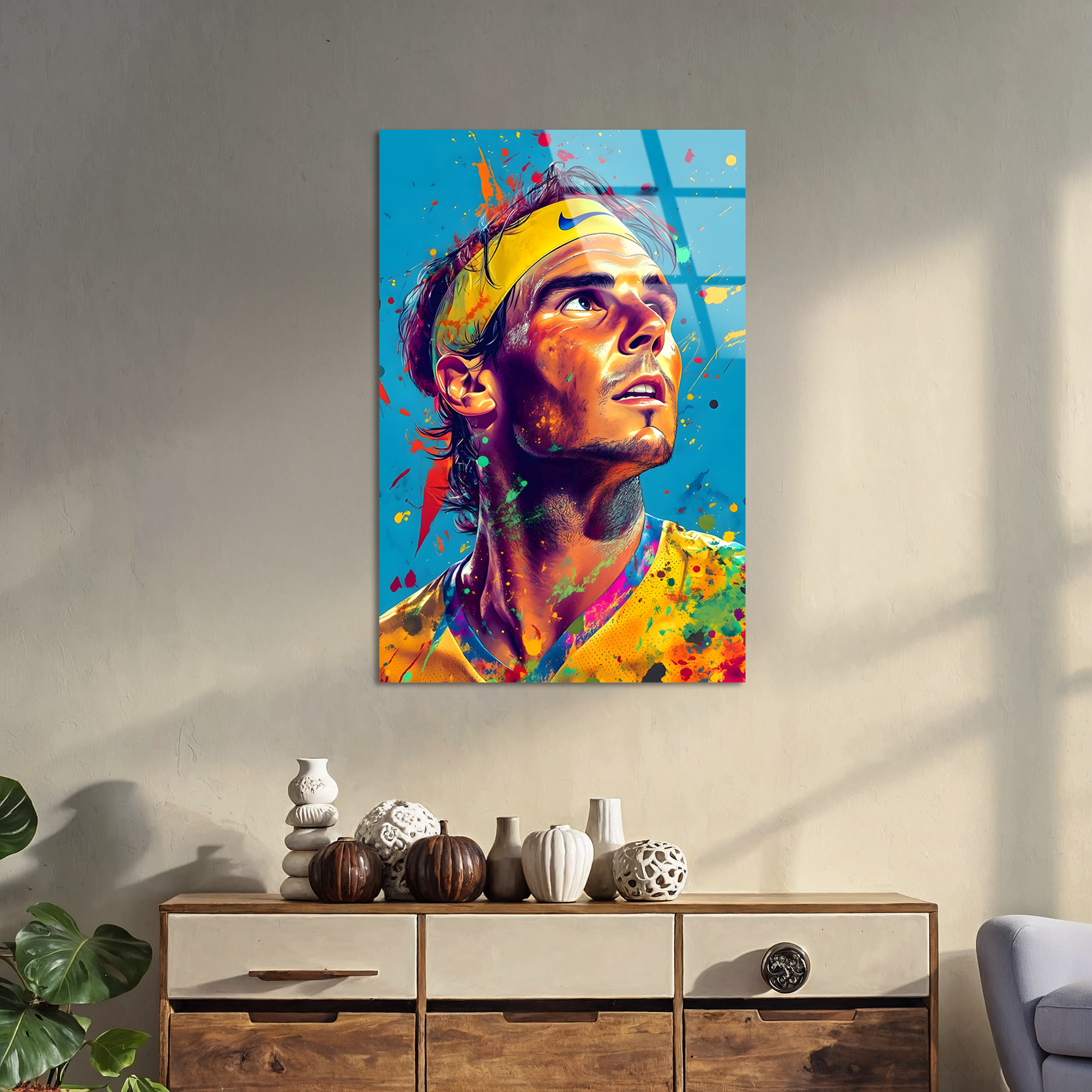 Rafael Nadal: The Art of Resilience | Premium HD Metal Wall Art