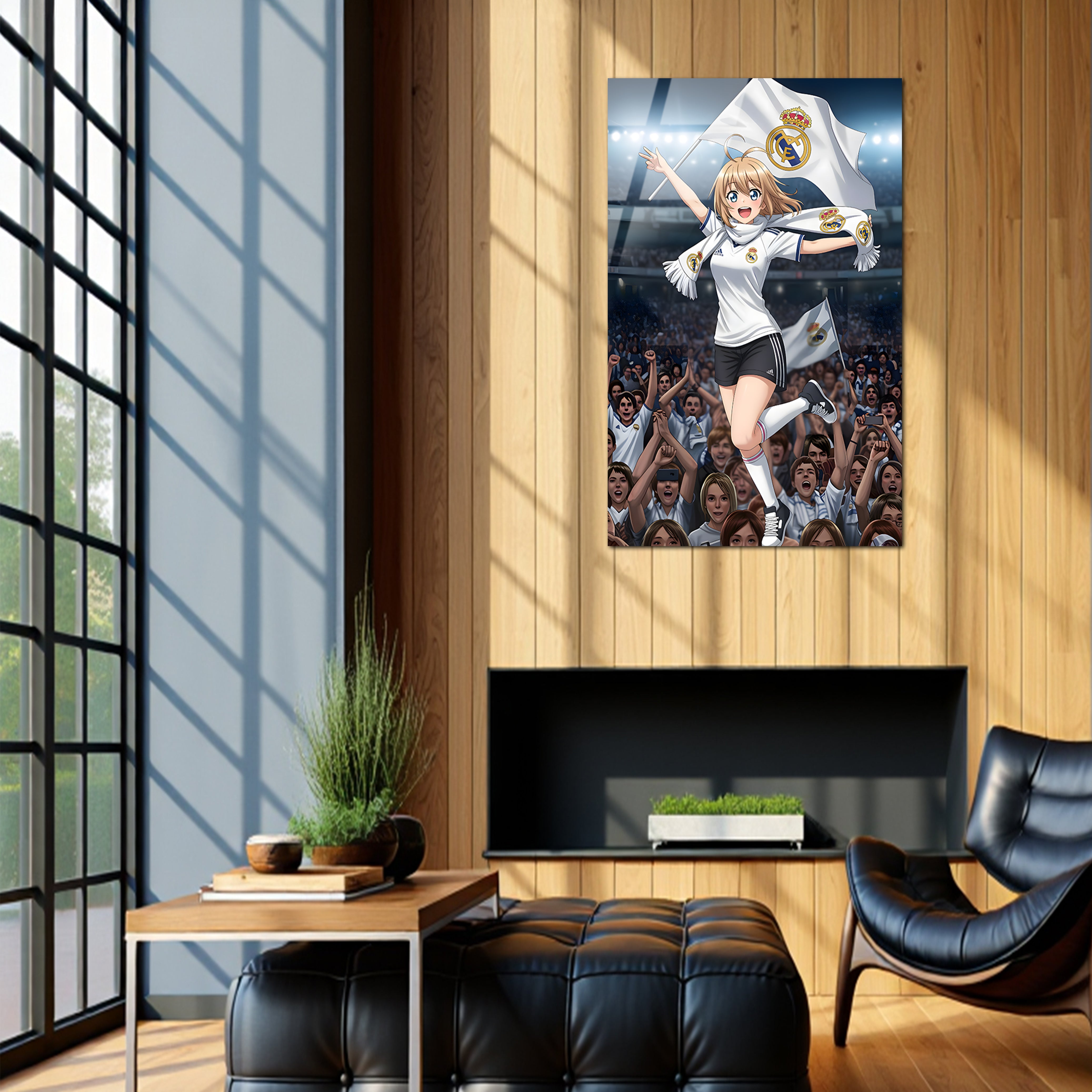 Queen of Madrid : Heart of the Bernabéu | Premium HD Metal Wall Art