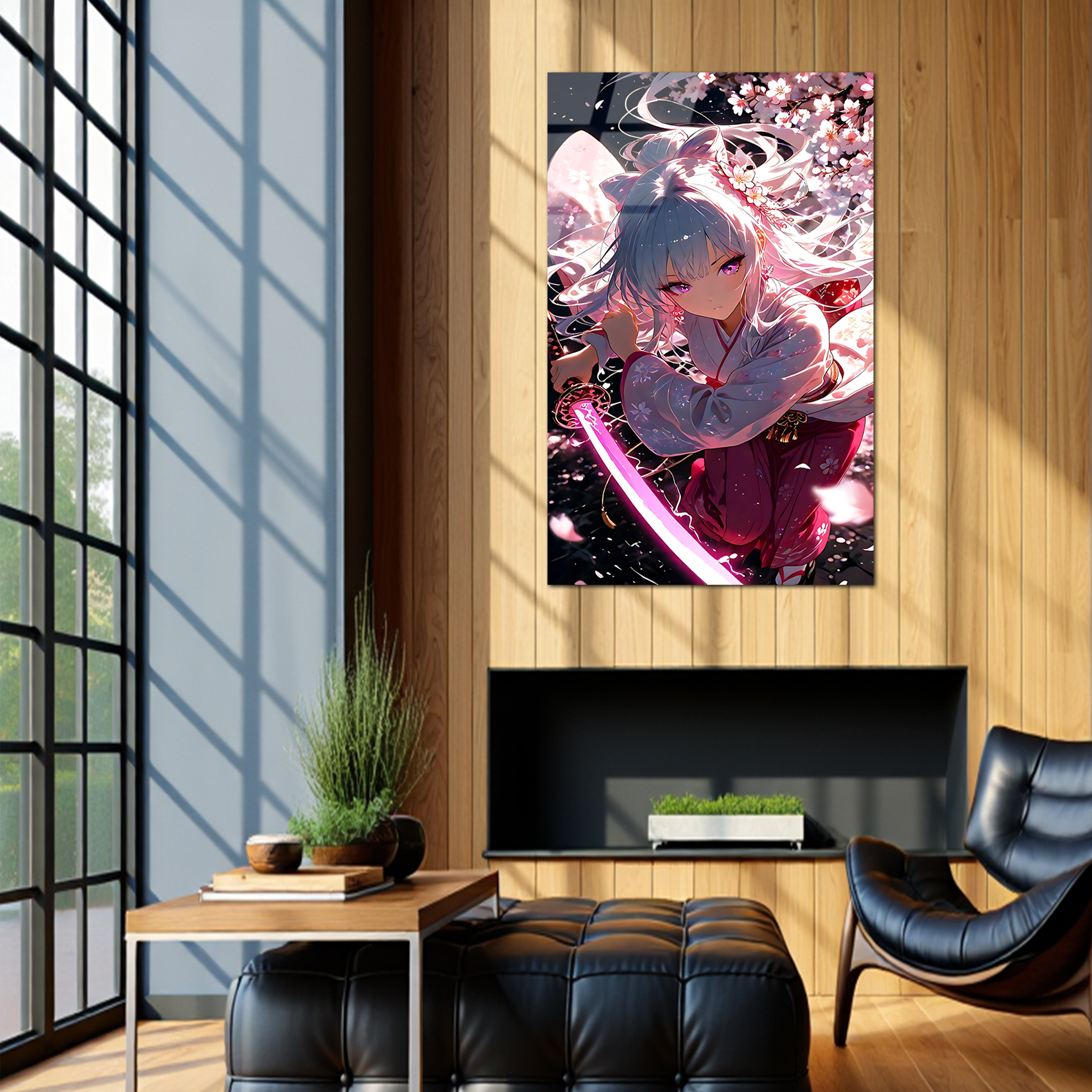 Yae Miko: Blossom of Thunder | Premium HD Metal Wall Art