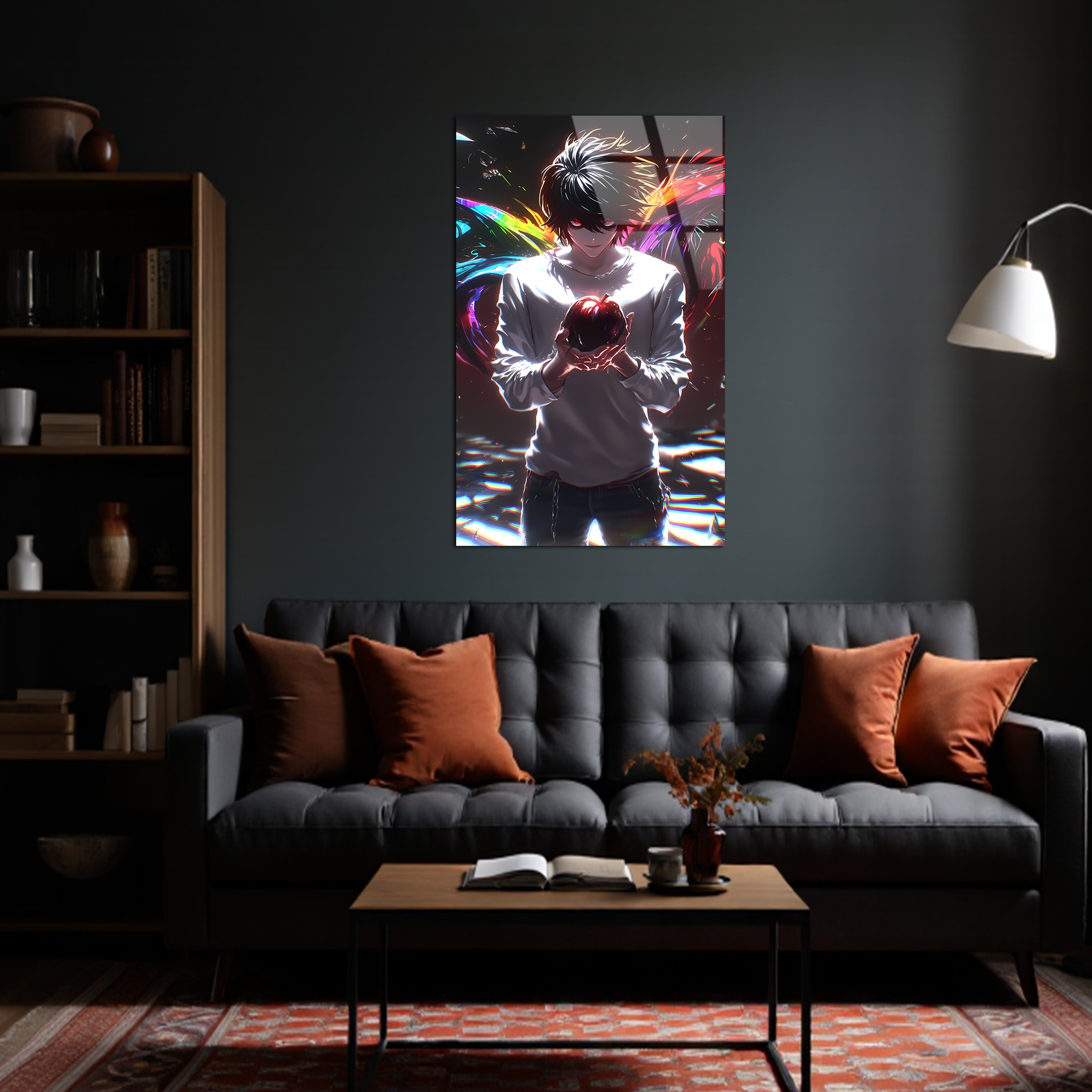 L : The Silent Observer of Shadows | Premium HD Metal Wall Art
