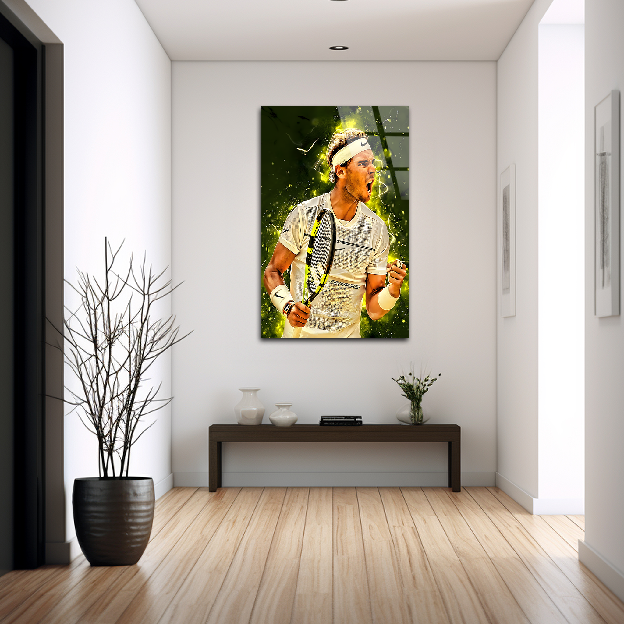 Rafael Nadal: The Storm of Determination | Premium HD Metal Wall Art