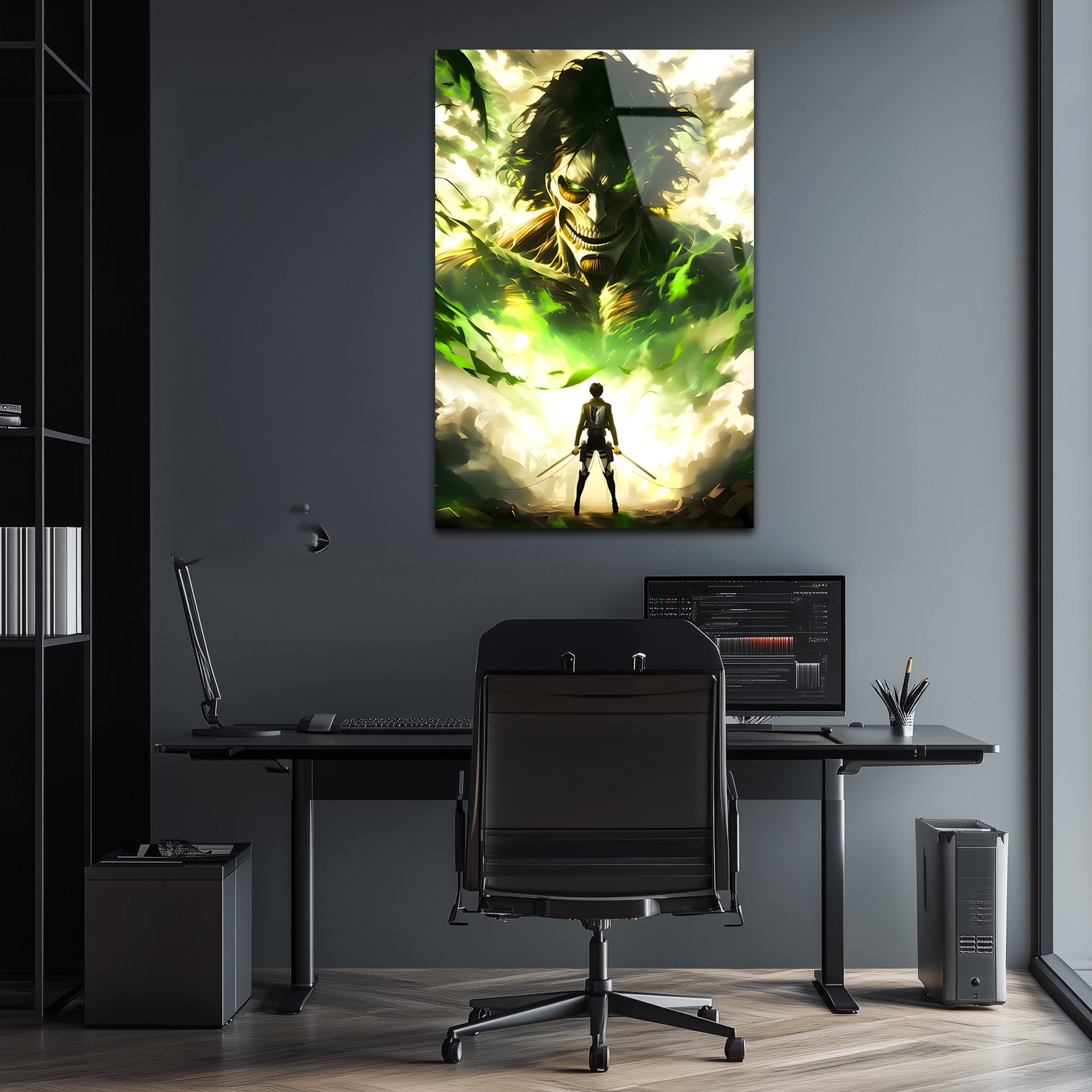 Eren Yeager : The Wrath of Freedom | Premium HD Metal Wall Art