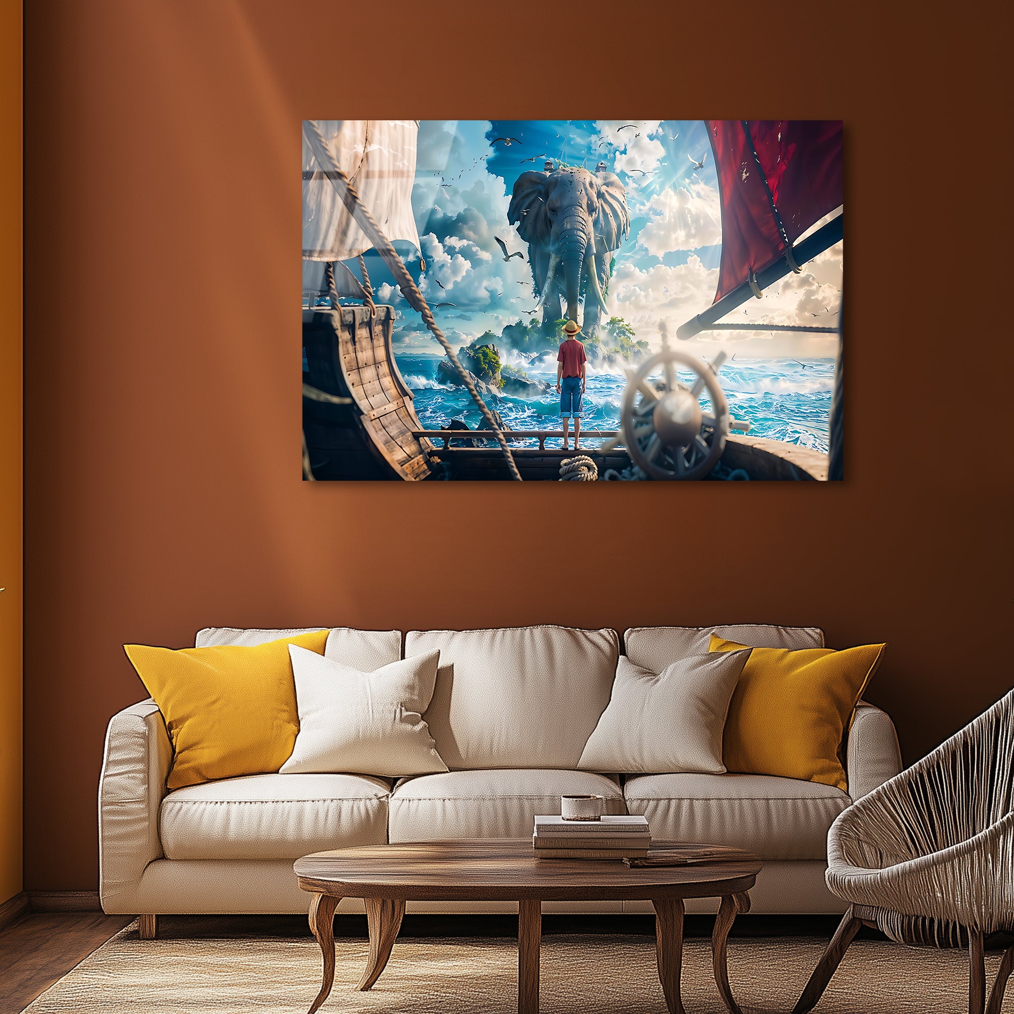 Luffy: Voyage Beyond the Horizon | Premium HD Metal Wall Art