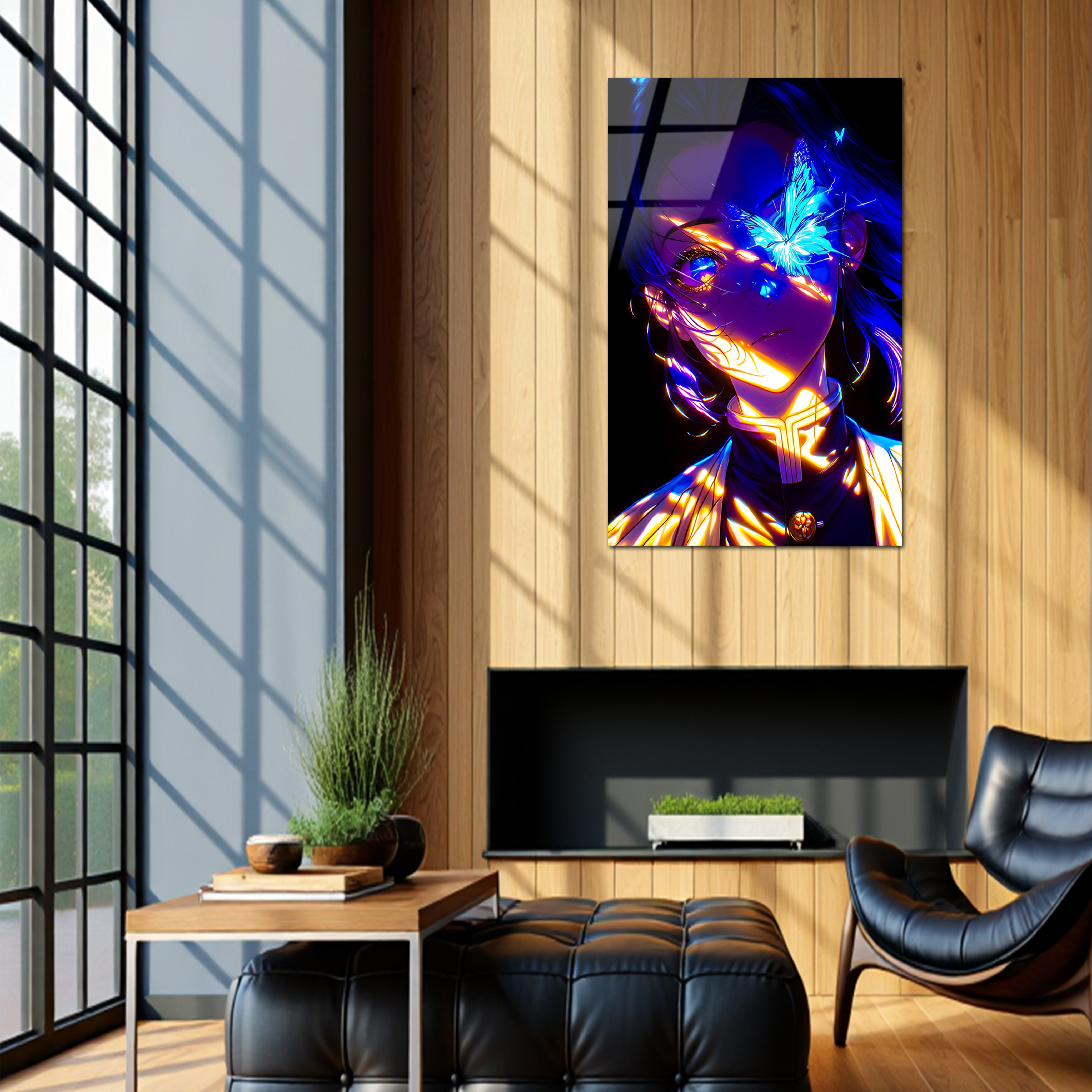Shinobu: Whisper of the Butterfly Hashira | Premium HD Metal Wall Art