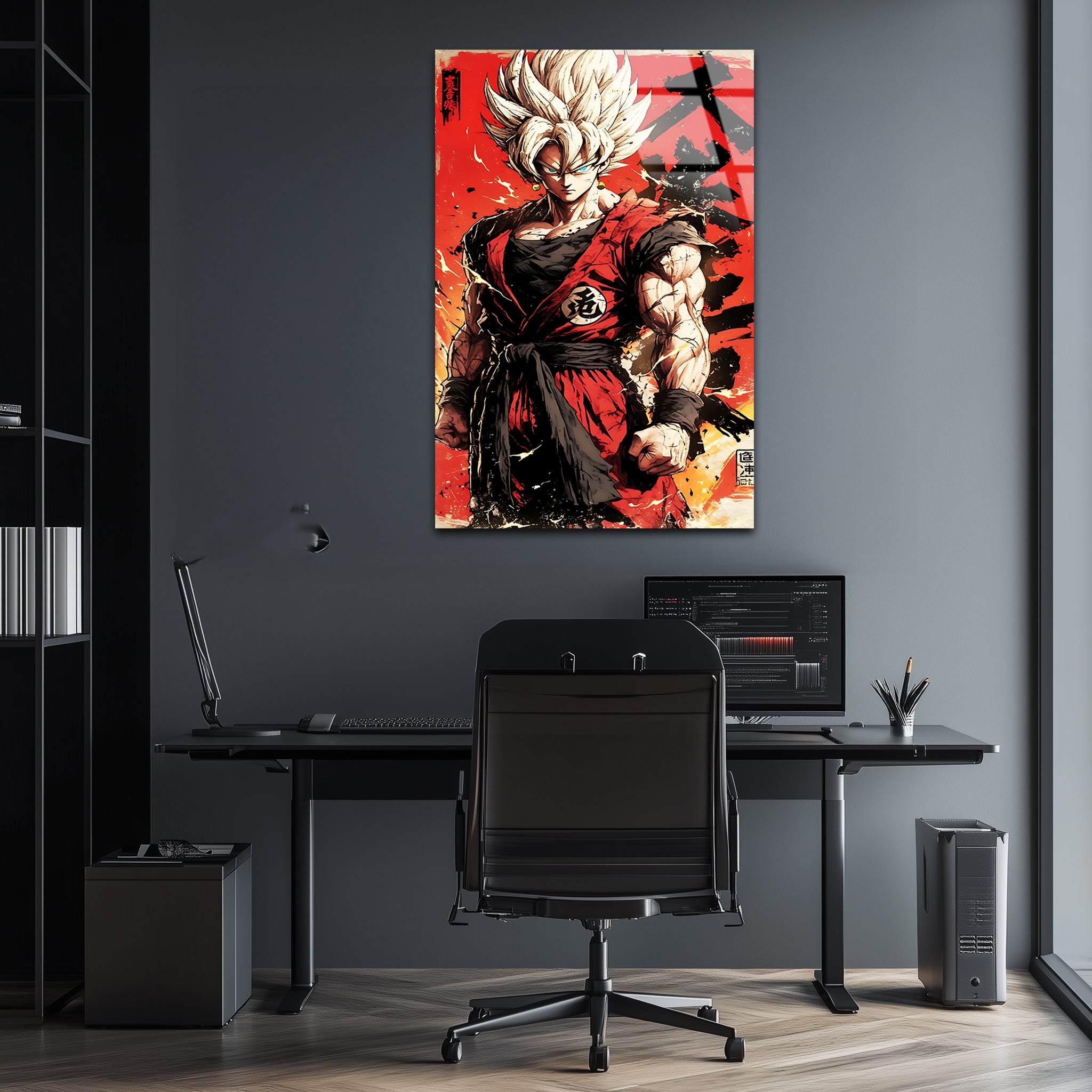Goku: Saiyan of Unyielding Spirit | Premium HD Metal Wall Art