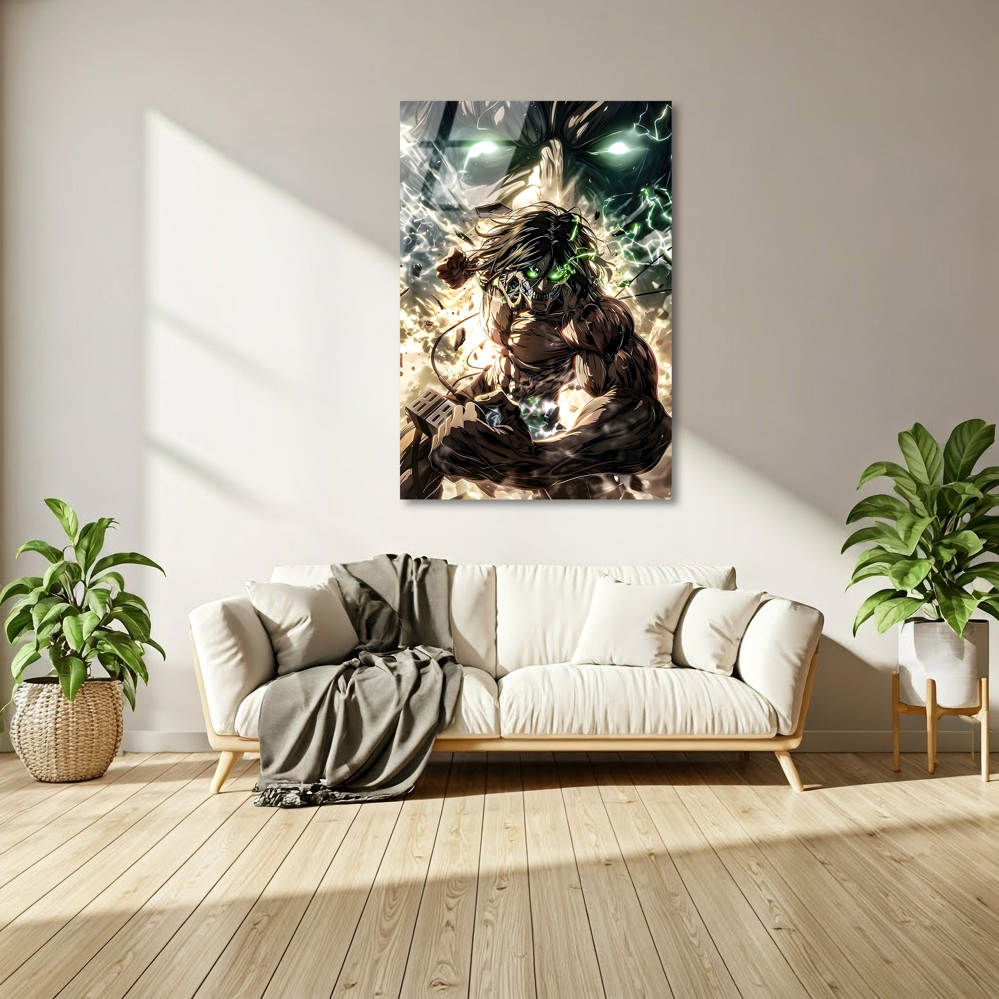 Eren Yeager : The Rage of the Titan | Premium HD Metal Wall Art