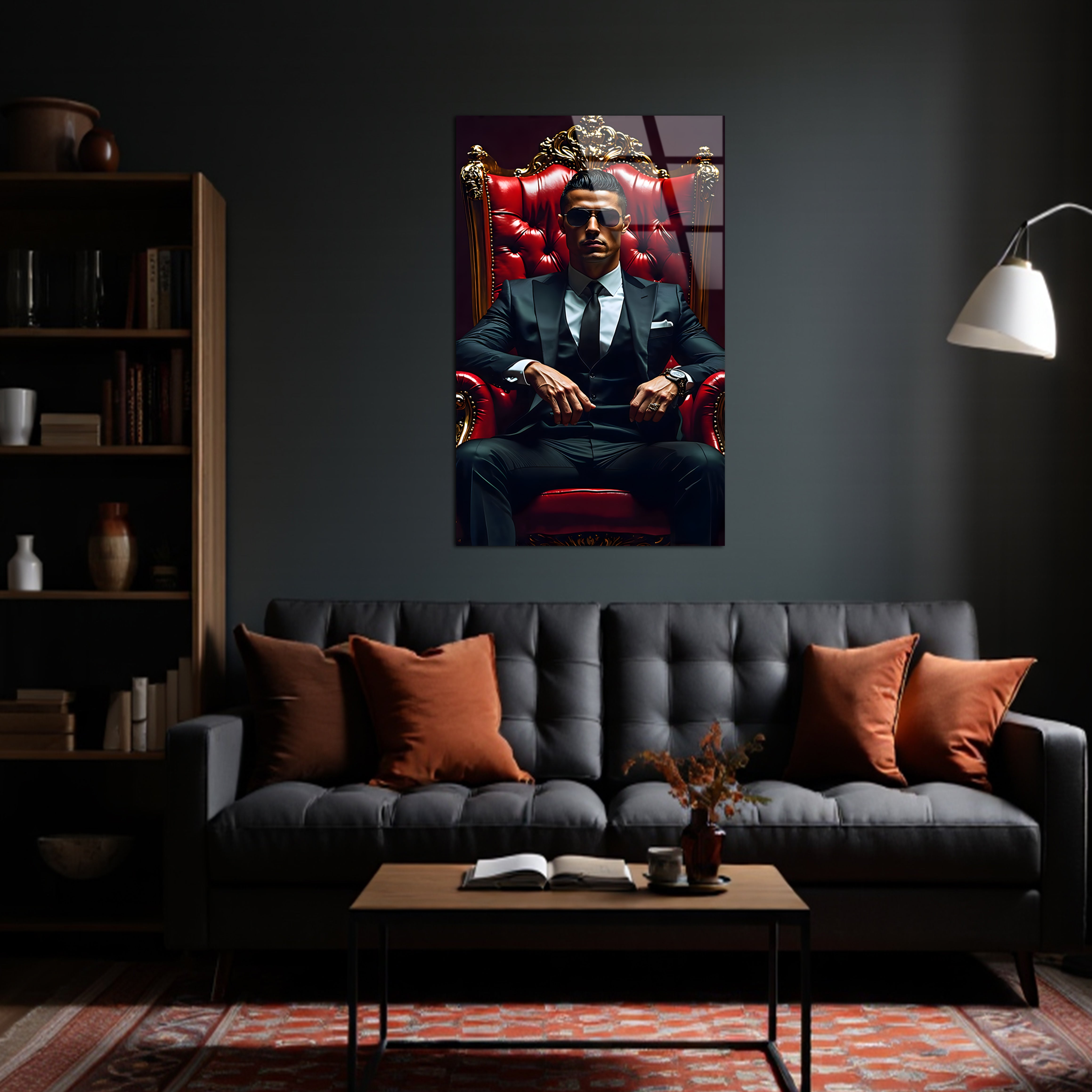 Cristiano Ronaldo : The King of Discipline | Premium HD Metal Wall Art