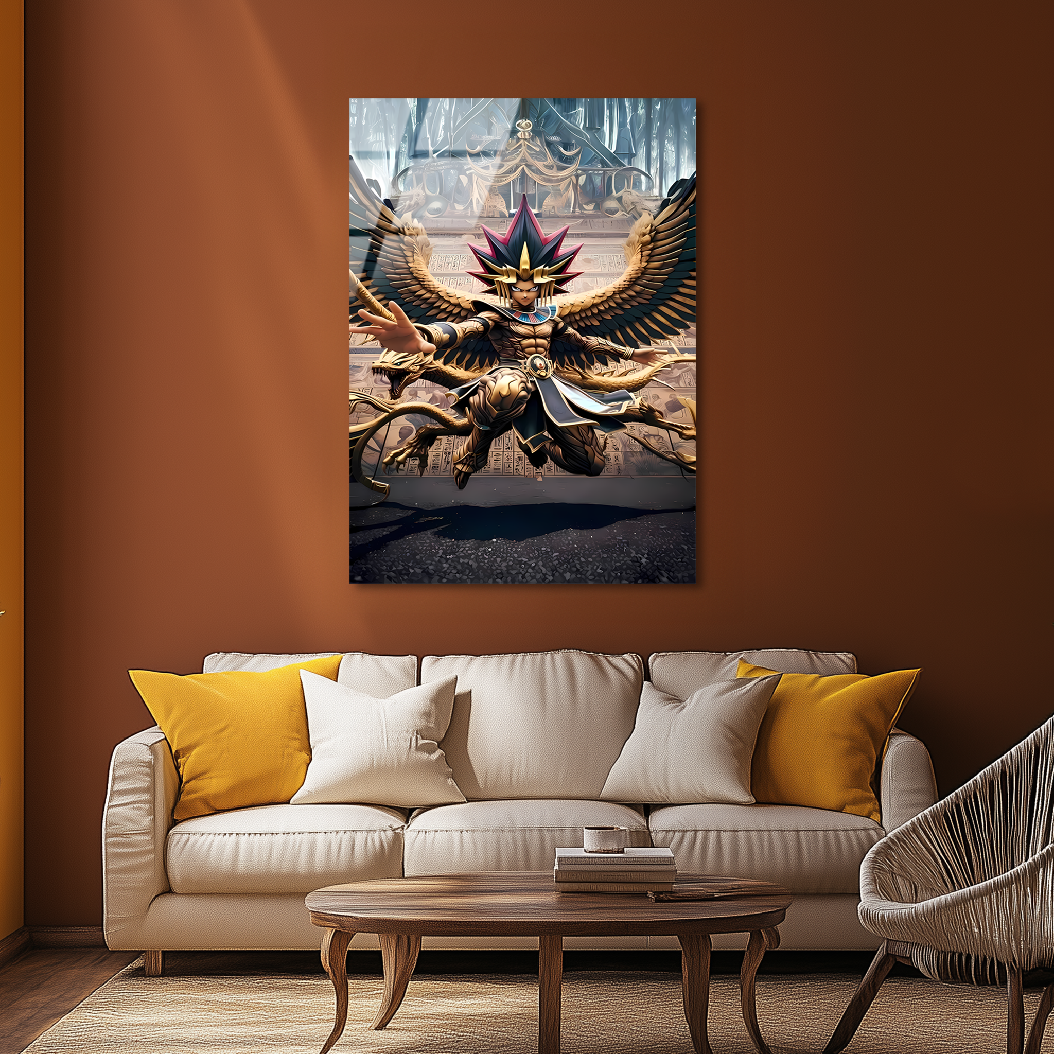 Yugi Muto: Pharaoh of the Millennium | Premium HD Metal Wall Art