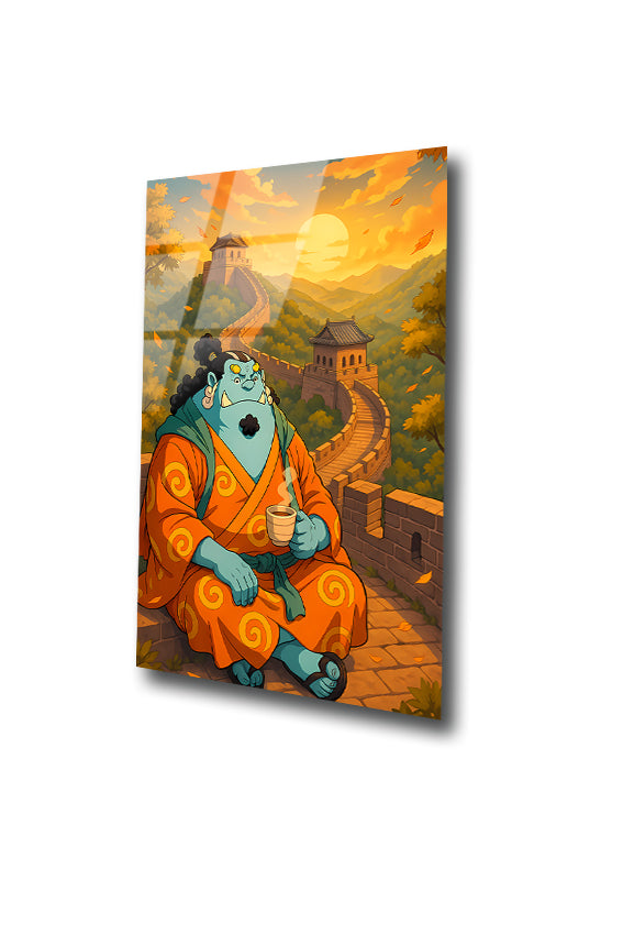Jinbe: The Knight of the Sea in Tranquil Harmony | Premium HD Metal Wall Art