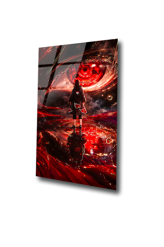 Sasuke: Reflections of the Eternal Eye | Premium HD Metal Wall Art