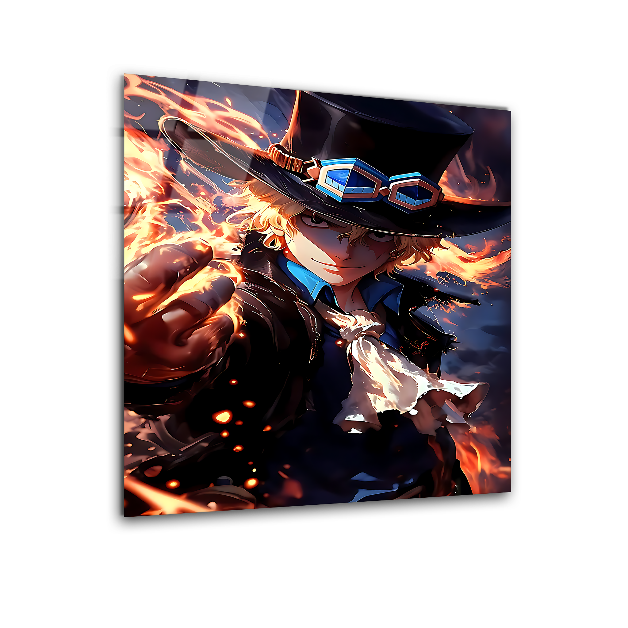 Sabo: Flames of the Revolutionary Army | Premium HD Metal Wall Art