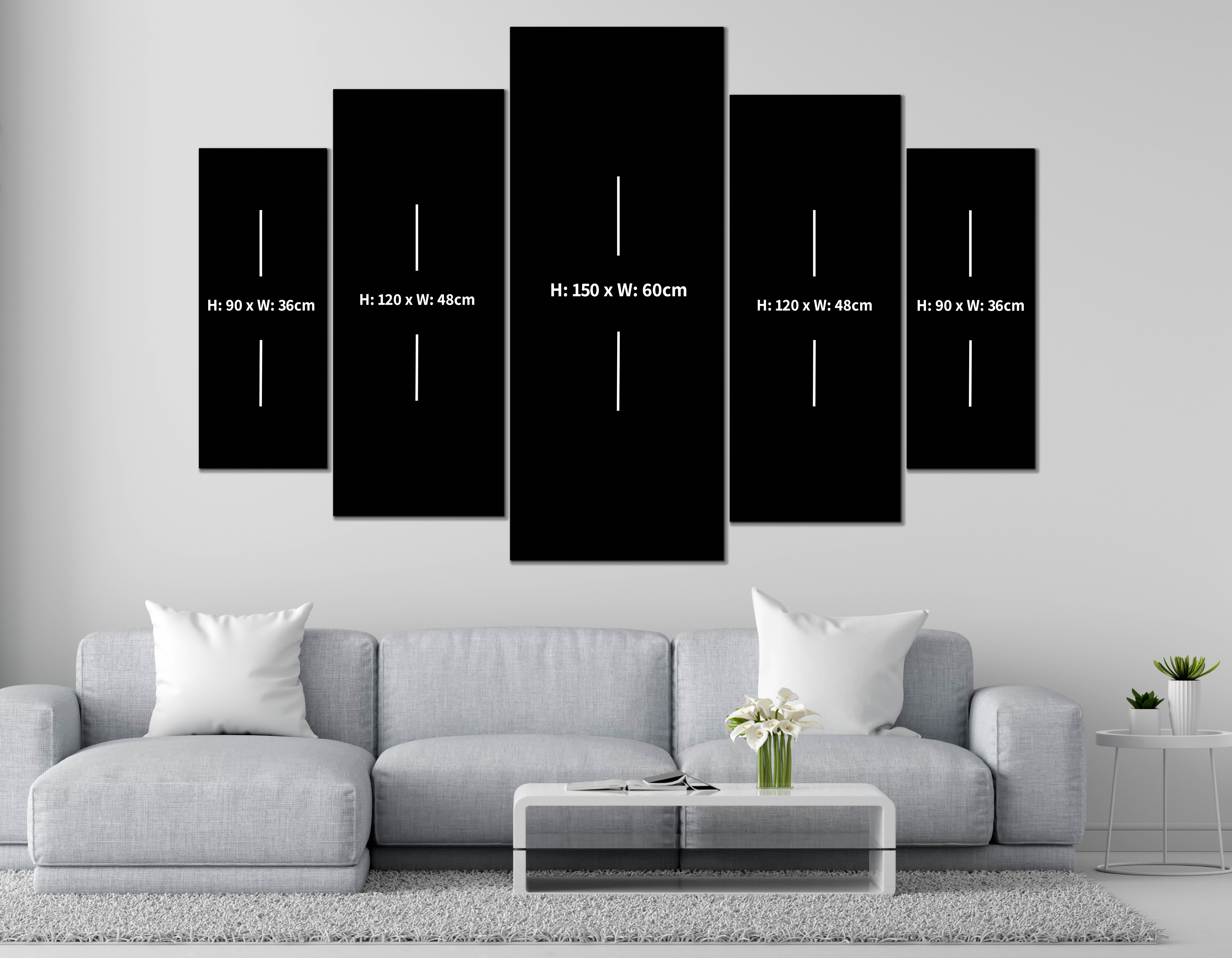 Mega Size Penta Color Fusion | Premium HD Metal Wall Art